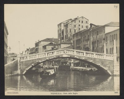 Ponte delle Guglie te Venetië door Neue Photographische Gesellschaft