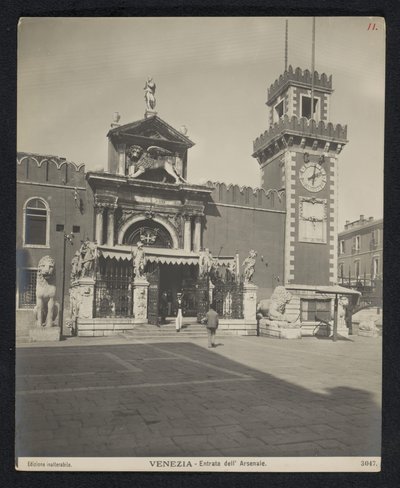 Porta Magna van het Arsenaal van Venetië door Neue Photographische Gesellschaft