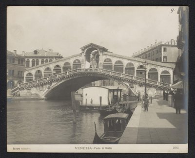 Rialtobrug te Venetië door Neue Photographische Gesellschaft