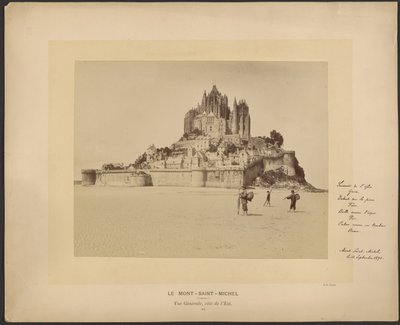 Mont-Saint-Michel, algemeen zicht, oostkant door Neurdein freres