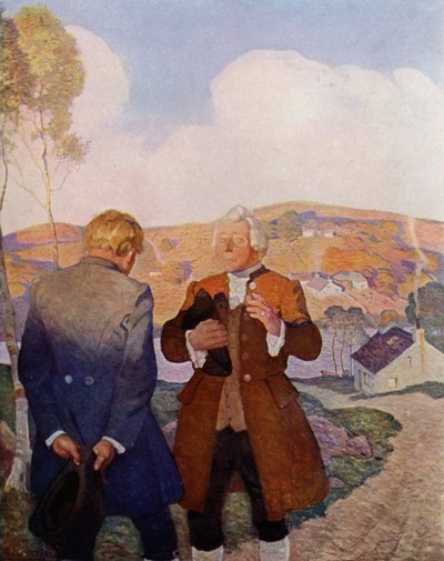 Illustratie voor Kidnapped door Robert Louis Stevenson door Newell Convers (after) Wyeth