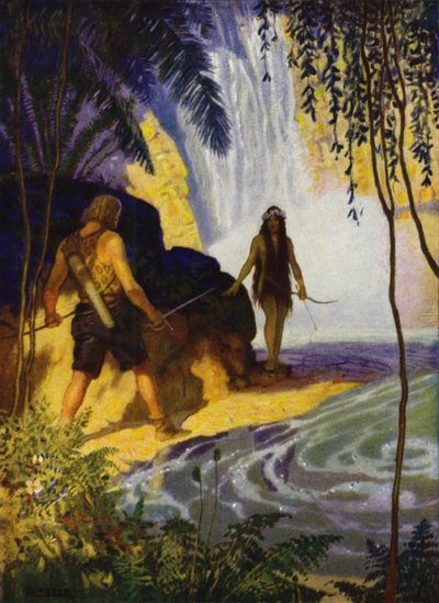 Illustratie voor Westward Ho! door Charles Kingsley door Newell Convers (after) Wyeth