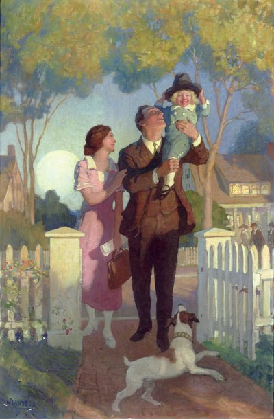 Thuiskomst door Newell Convers Wyeth