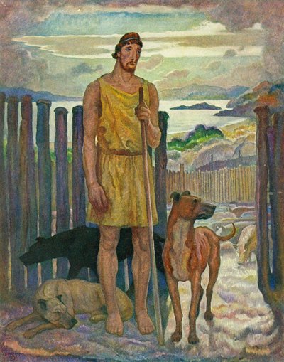 Eumaeus, de varkenshoeder door Newell Convers Wyeth