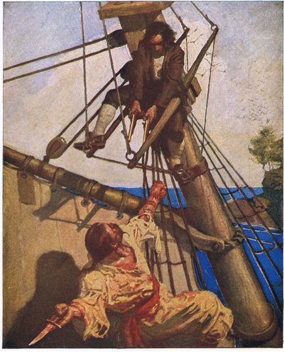 Israel hands: Nog een stap, Mr Hands, zei ik, en ik blaas je hersens eruit door Newell Convers Wyeth