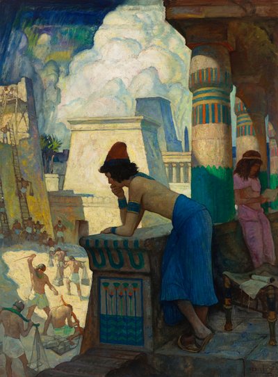 De Jongen, Mozes... door Newell Convers Wyeth