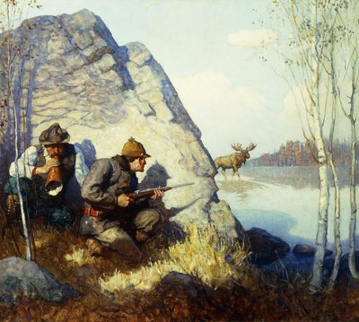 De elandroep door Newell Convers Wyeth
