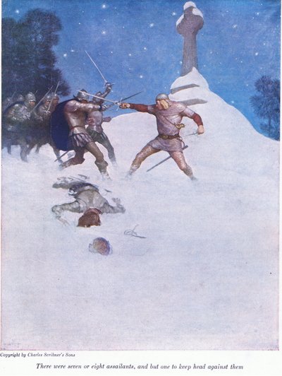 Er waren zeven of acht aanvallers, en slechts één om hen tegen te houden door Newell Convers Wyeth