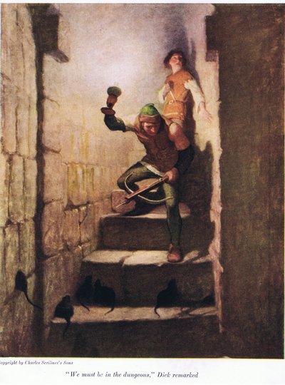 We moeten in de kerkers zijn, merkte Dick op door Newell Convers Wyeth