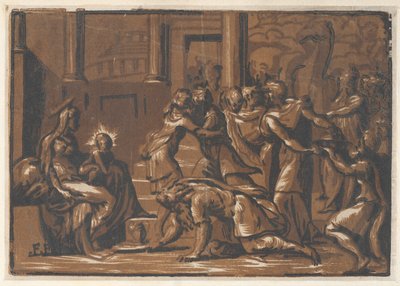 De aanbidding der wijzen, 1540-50 door Niccolò Vicentino.
