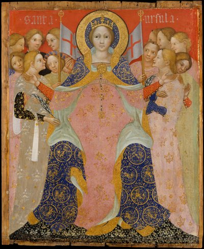 Sint Ursula en haar maagden, ca. 1410 door Niccolò di Pietro