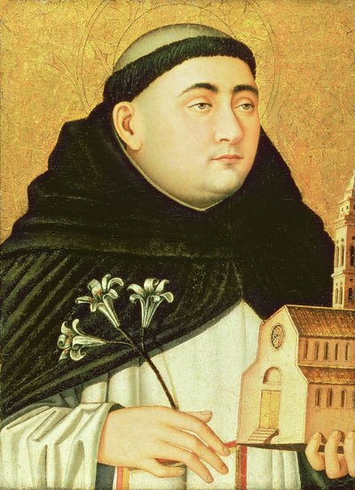 Borstbeeld van Sint Dominicus door Niccolo Antonio Colantonio