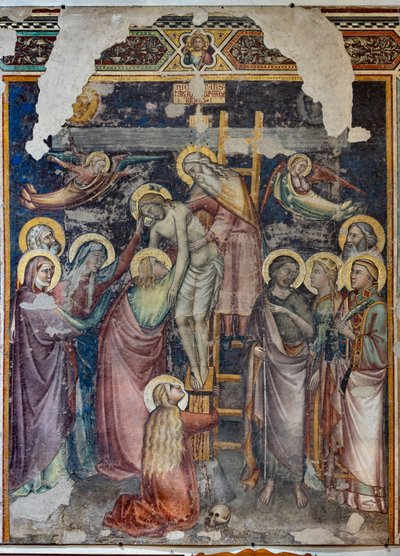 Kruisafneming (losgemaakt fresco) door Niccolo di Pietro Gerini