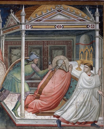 Leven van Sint Mattheüs: de dood van de heilige door Niccolo di Pietro Gerini