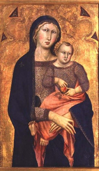 Madonna en Kind door Niccolo di ser Sozzo Tegliacci