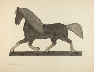 Paard windwijzer door Nicholas Acampora
