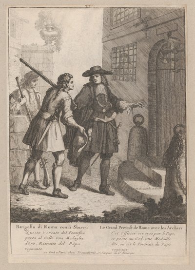 De Grote Proost van Rome met zijn boogschutters door Nicholas Boucquet