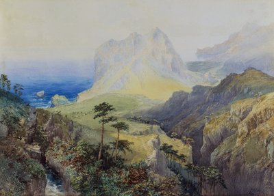 Kustscène door Nicholas Chevalier