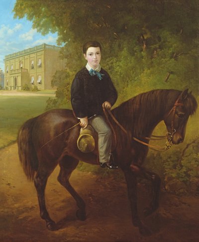 Portret van Meester George Holmes, 1860 door Nicholas Chevalier