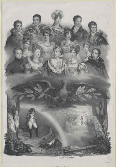 Keizer van Frankrijk Napoleon I Bonaparte door Nicholas Eustache (after) Maurin