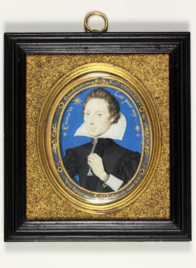 Een heer genaamd Henry Carey, 2e graaf van Monmouth door Nicholas Hilliard