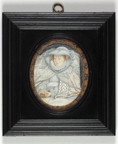 Een dame traditioneel geïdentificeerd als Mary Queen Of Scots door Nicholas Hilliard