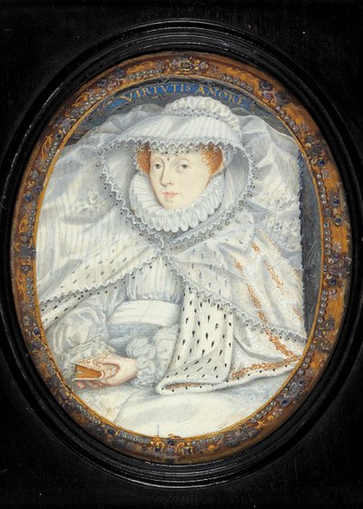 Een dame traditioneel geïdentificeerd als Mary Queen of Scots door Nicholas Hilliard