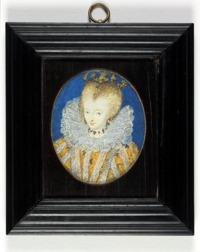 Een dame traditioneel geïdentificeerd als koningin Elizabeth I als prinses door Nicholas Hilliard