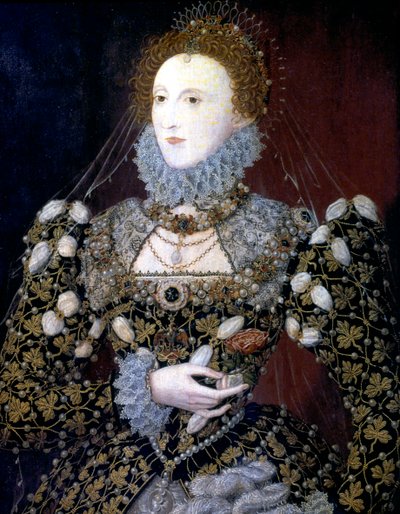 Elizabeth I, Koningin van Engeland en Ierland door Nicholas Hilliard