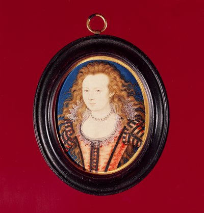 Elizabeth van Bohemen, vrouw van keurvorst Palts Frederik V, dochter van James I door Nicholas Hilliard