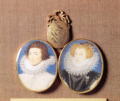 John Croker en zijn vrouw Frances door Nicholas Hilliard
