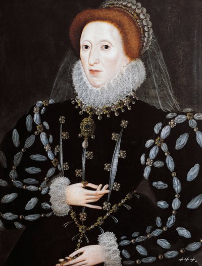 Portret van koningin Elizabeth I van Engeland door Nicholas Hilliard