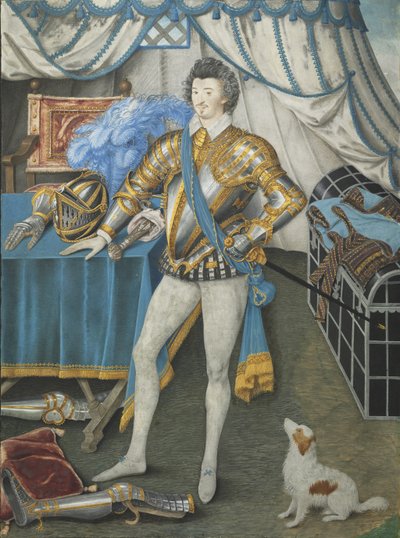 Portret van Sir Anthony Mildmay, Ridder van Apethorpe, Northants (c.1590-93) door Nicholas Hilliard