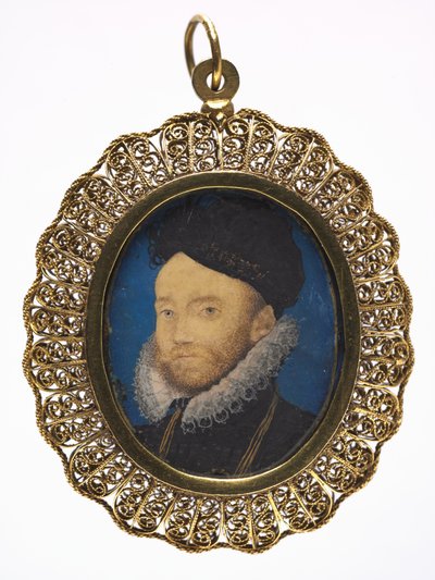 Portret van een man, ca. 1590 door Nicholas Hilliard