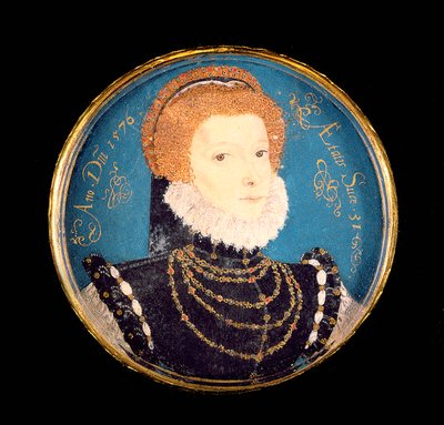 Portret van een vrouw, 1576 door Nicholas Hilliard