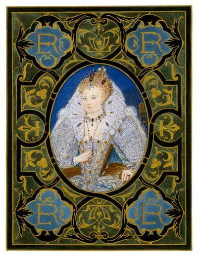Koningin Elizabeth I, 16e eeuw, 1896 door Nicholas Hilliard