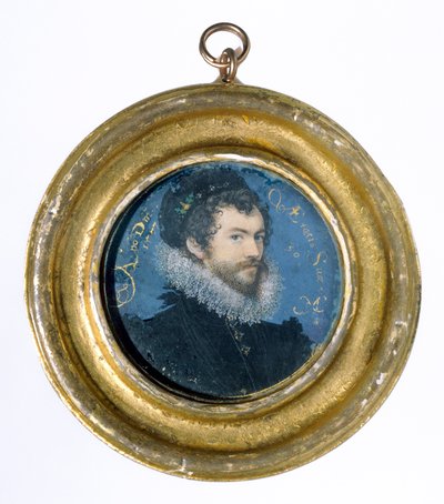 Zelfportret, 1577 door Nicholas Hilliard