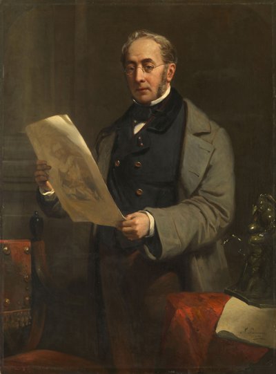 Portrait of Jacob de Vos Jacobszoon door Nicholas Pieneman