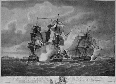 Verovering van de Resistance en de Constance, c1798 door Nicholas Pocock