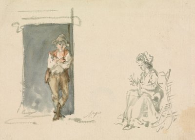 Figurenstudies: Jongen Staand door Nicholas Pocock