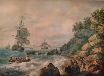 In het Bristol Kanaal, 1787 door Nicholas Pocock