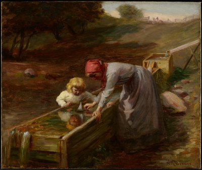 Bij de bron, ca. 1895 door Nicholas Richard Brewer