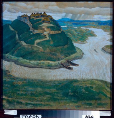 Oud Slavisch versterkt kamp door Nicholas Roerich