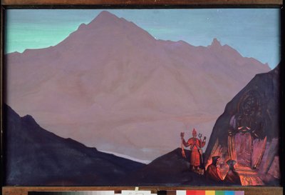 Chenrezig (Bodhisattva van mededogen gewijd aan de Dalai Lama, of Avalokiteshvara) door Nicholas Roerich