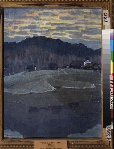 Zonsondergang door Nicholas Roerich