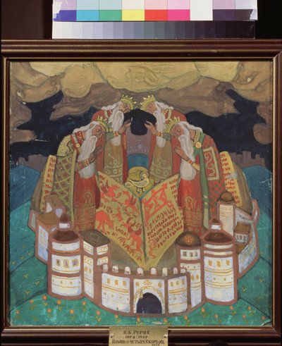 Ter nagedachtenis aan vier koningen door Nicholas Roerich
