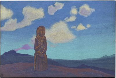 Bewaker van de Kelk, Mongolië door Nicholas Roerich