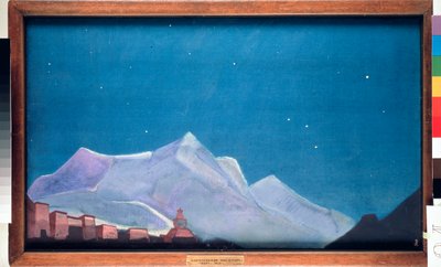 Het koninklijk klooster van Hemis, in Tibet door Nicholas Roerich