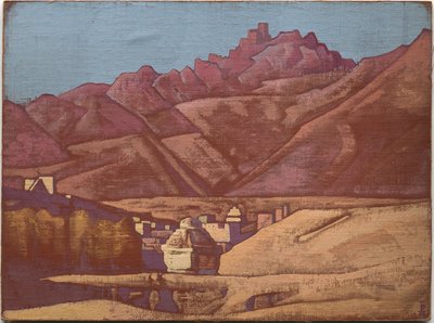 Leh, Ladakh, 1925 door Nicholas Roerich