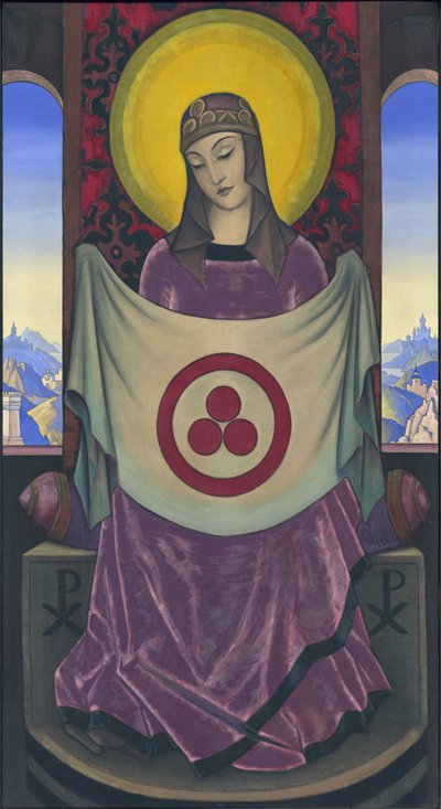 Madonna Oriflamma door Nicholas Roerich